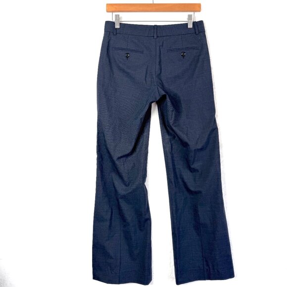 Theory Emery Wool Career Office Flared Bootcut Trouser Pants Womens 2 Blue - Picture 5 of 9